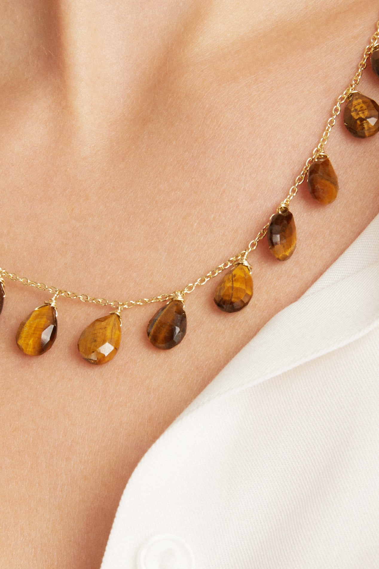 Vienna in Tiger Eye 14k