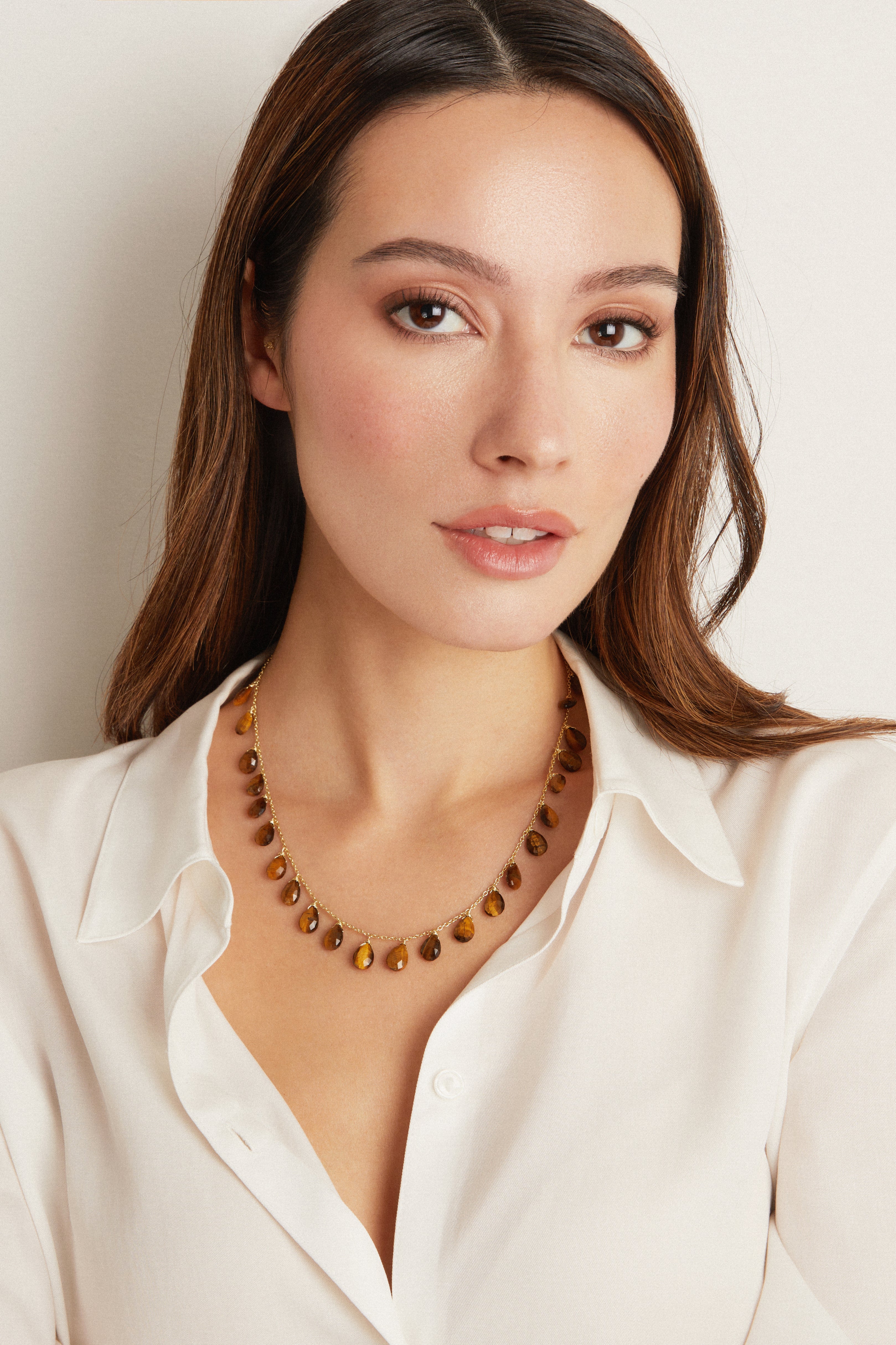 Vienna in Tiger Eye 14k